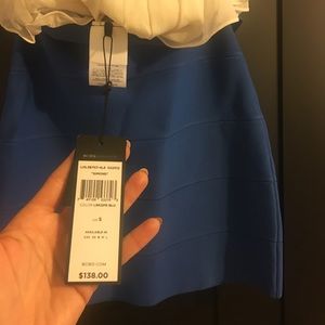 Bcbg adorable blue mini skirt
